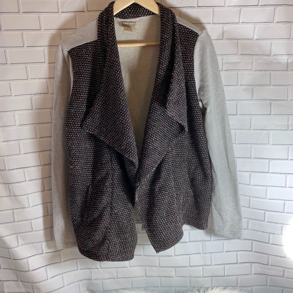 Lucky Brand Burgundy/Grey Drape Front Card…